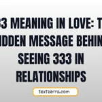 333 meaning love
