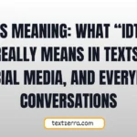 idts meaning