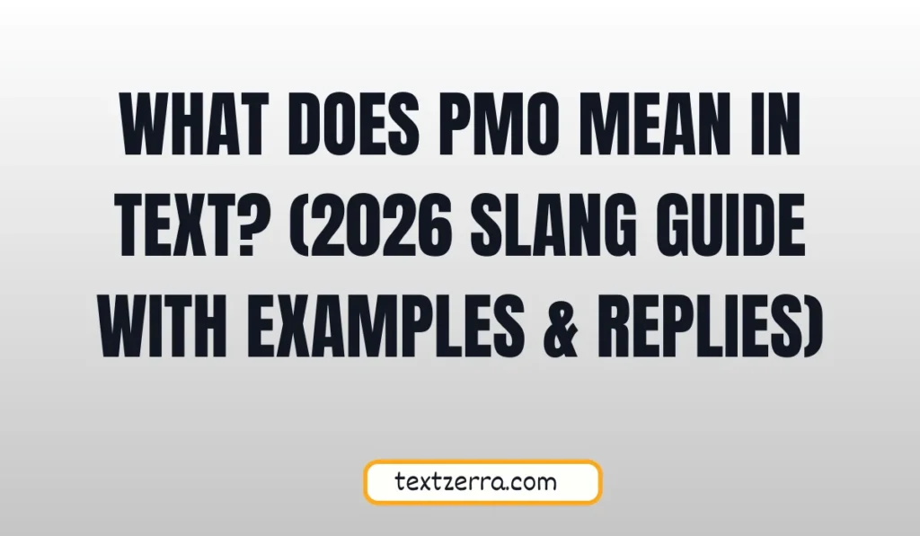 pmo meaning slang