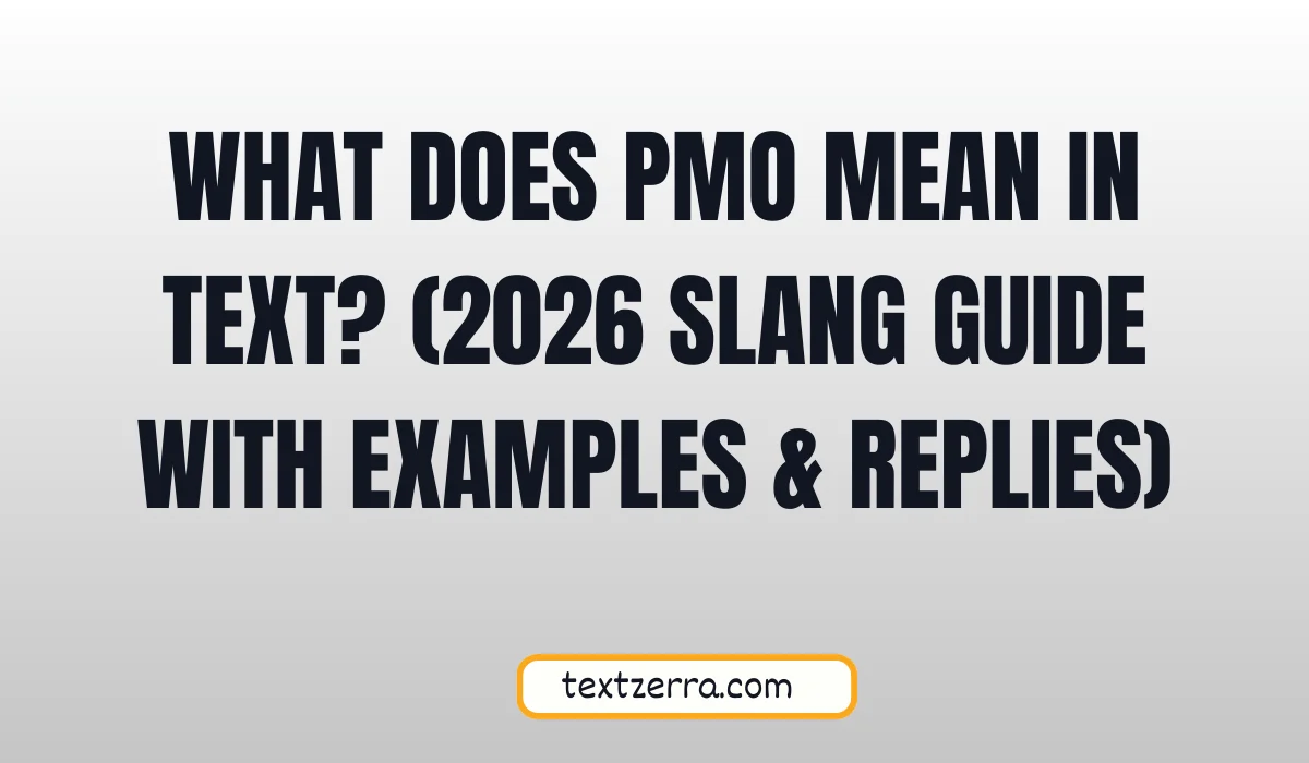 pmo meaning slang
