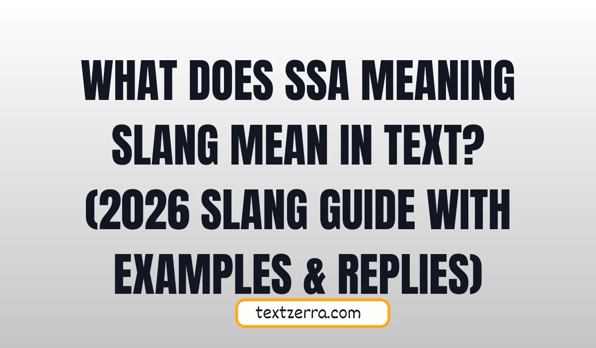 ssa meaning slang
