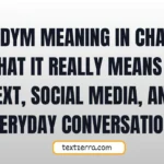 wdym meaning in chat