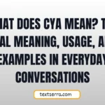 what does cya mean