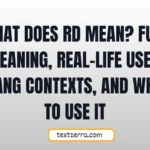 what does rd mean