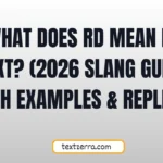 what does rd mean in text