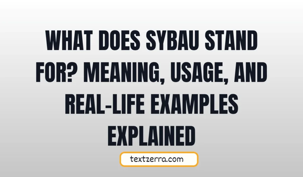 what does sybau stand for