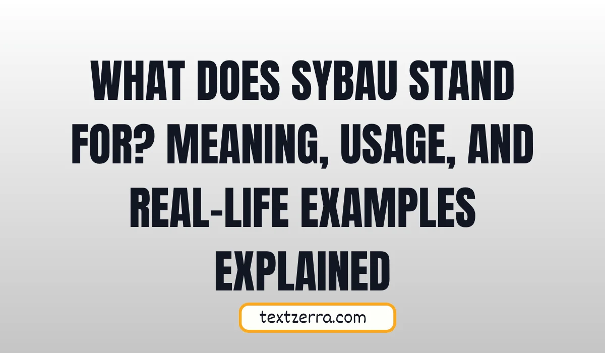 what does sybau stand for
