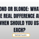 blond or blonde