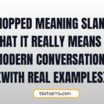 chopped meaning slang