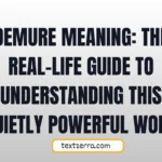 demure meaning