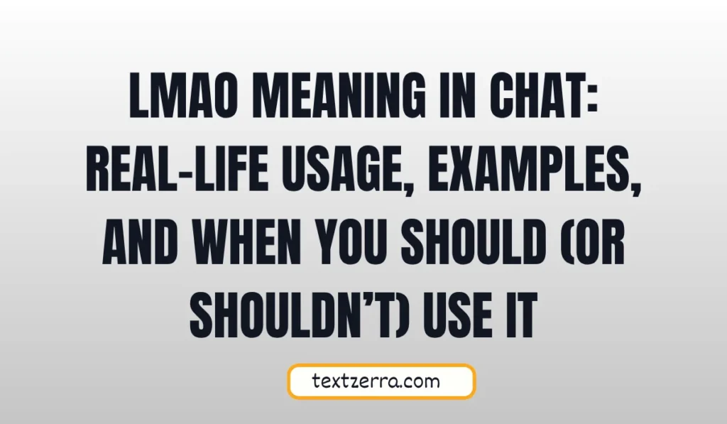 lmao meaning in chat