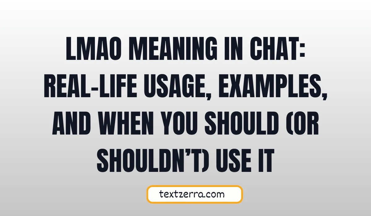 lmao meaning in chat