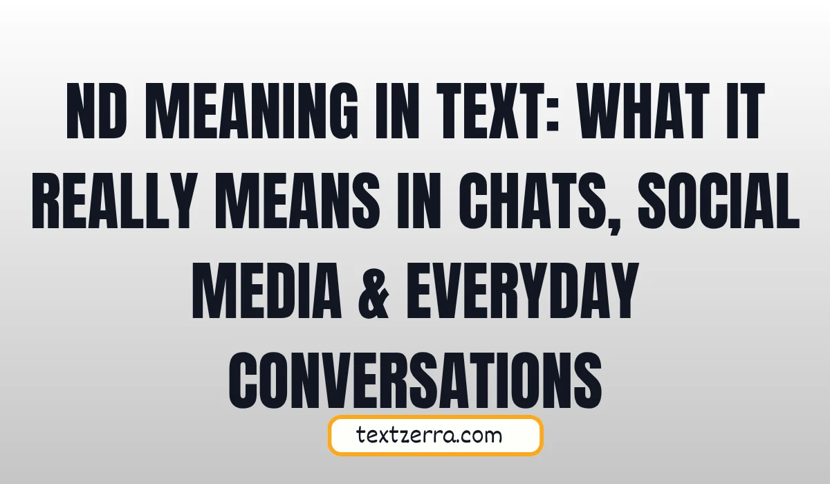 nd meaning in text