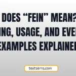 what does fein mean