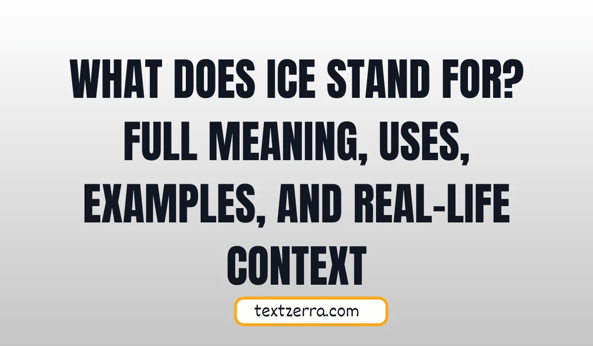 what does ice stand for