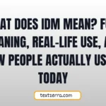 what does idm mean