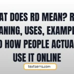 what does rd mean
