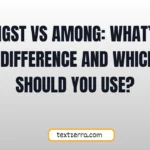 amongst vs among