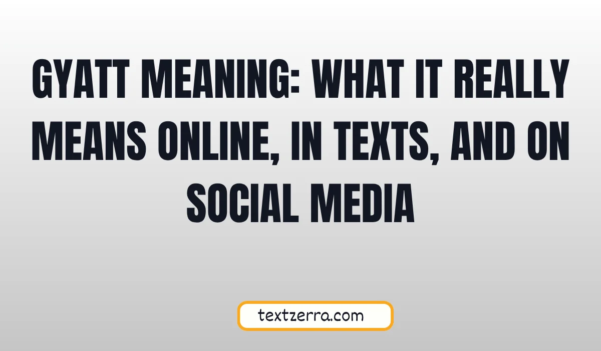 gyatt meaning
