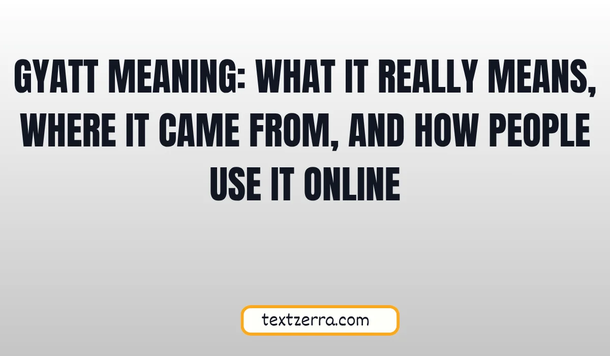 gyatt meaning