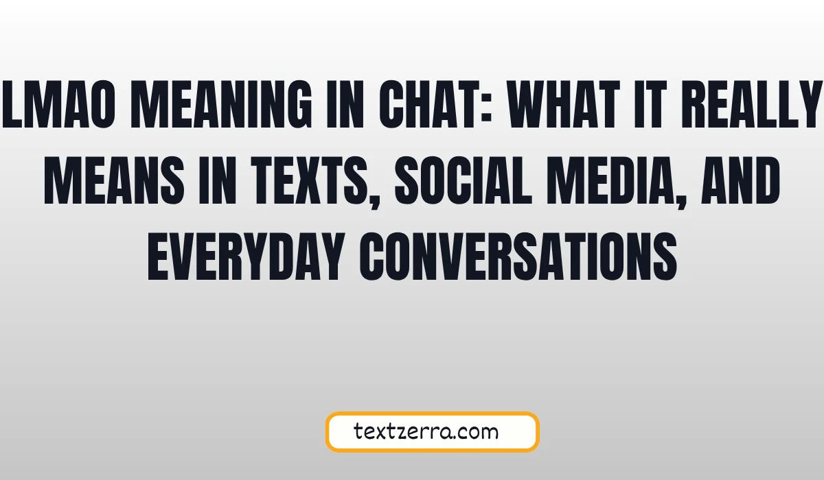 lmao meaning in chat