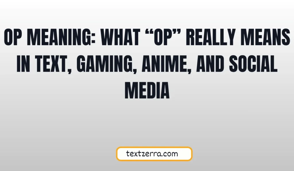 op meaning