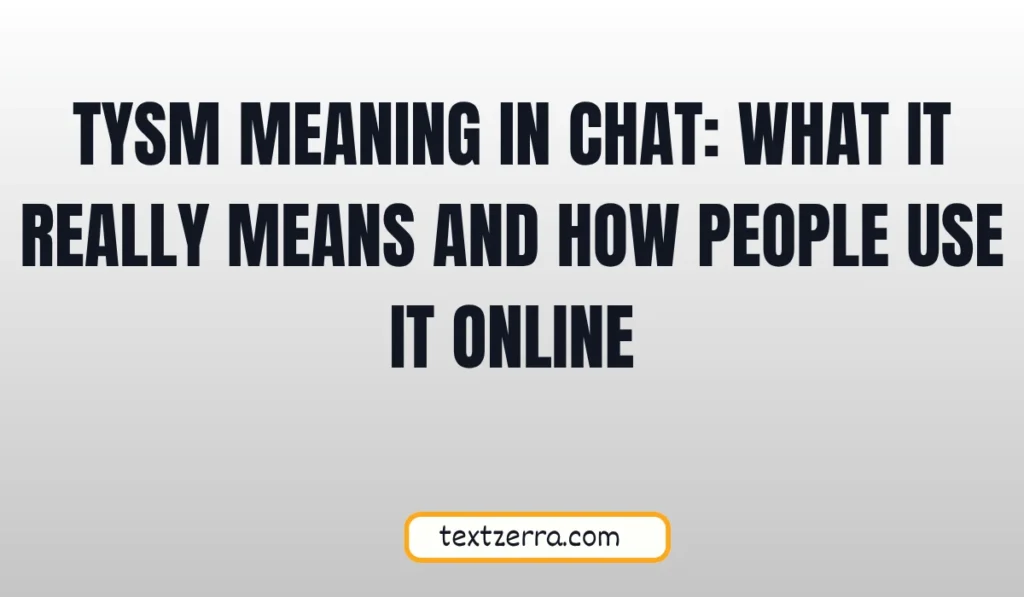 tysm meaning in chat