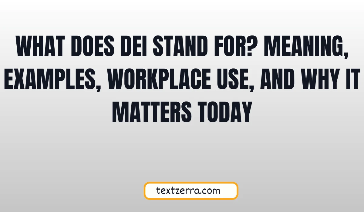what does dei stand for
