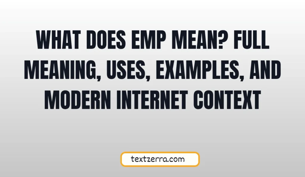 what does emp mean