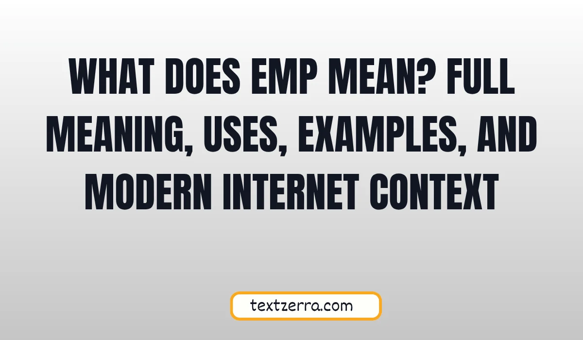 what does emp mean