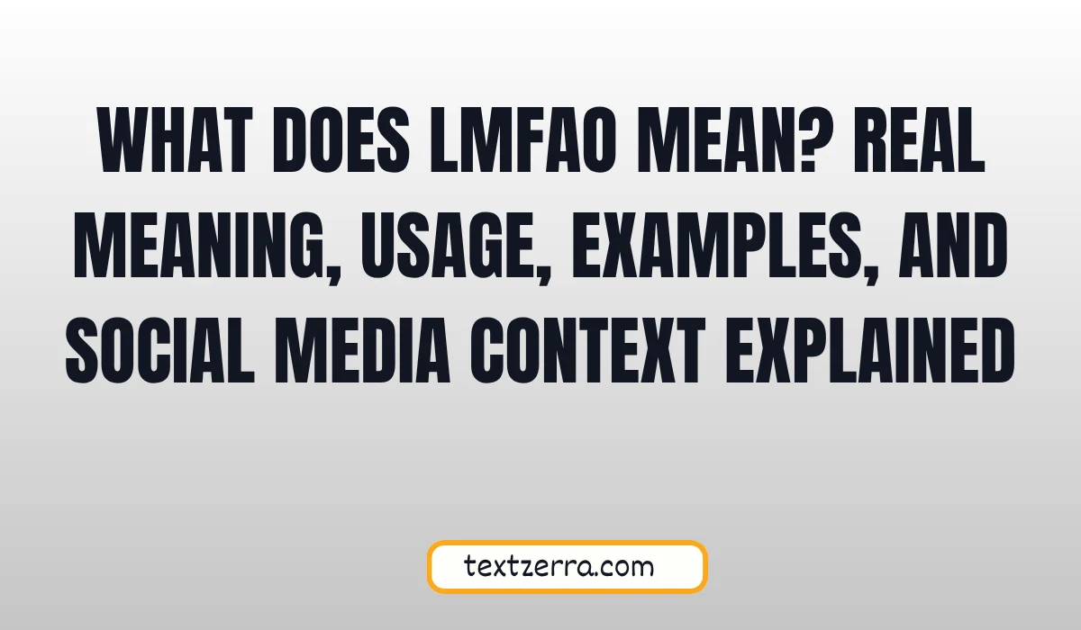 what does lmfao mean