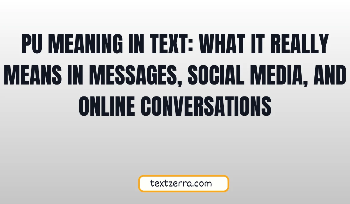pu meaning in text