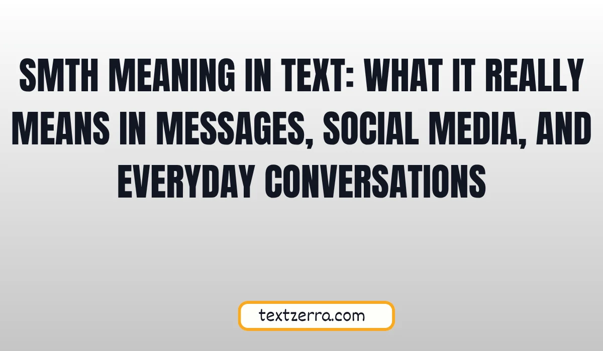 smth meaning in text
