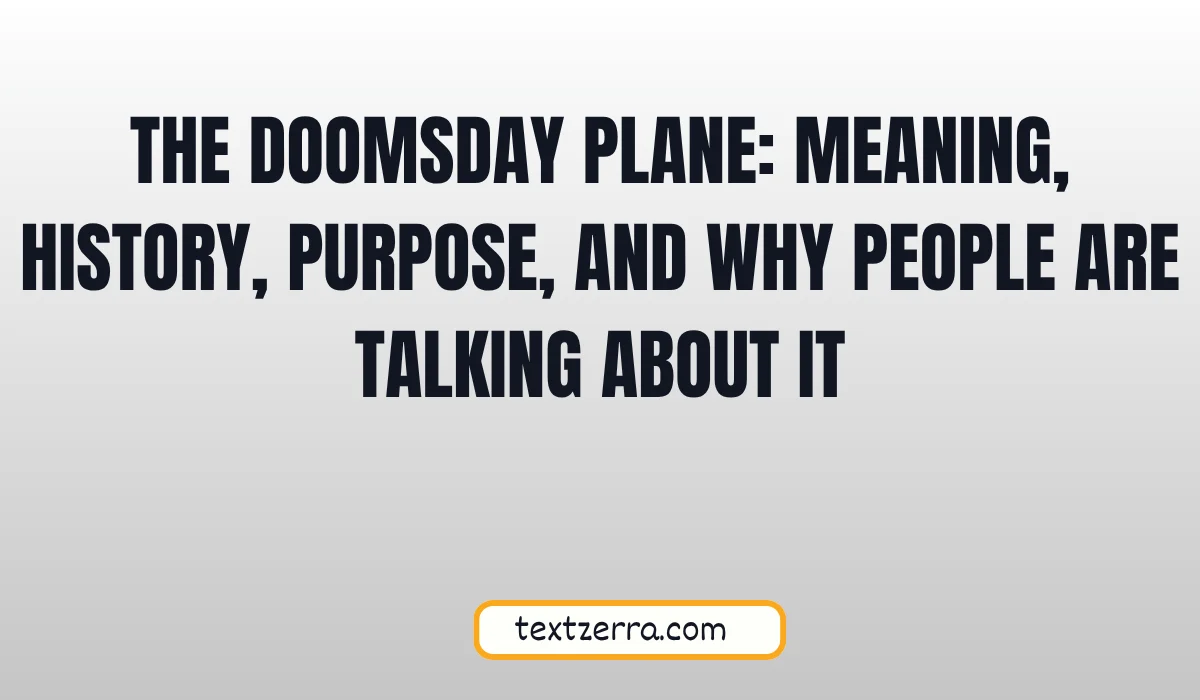the doomsday plane