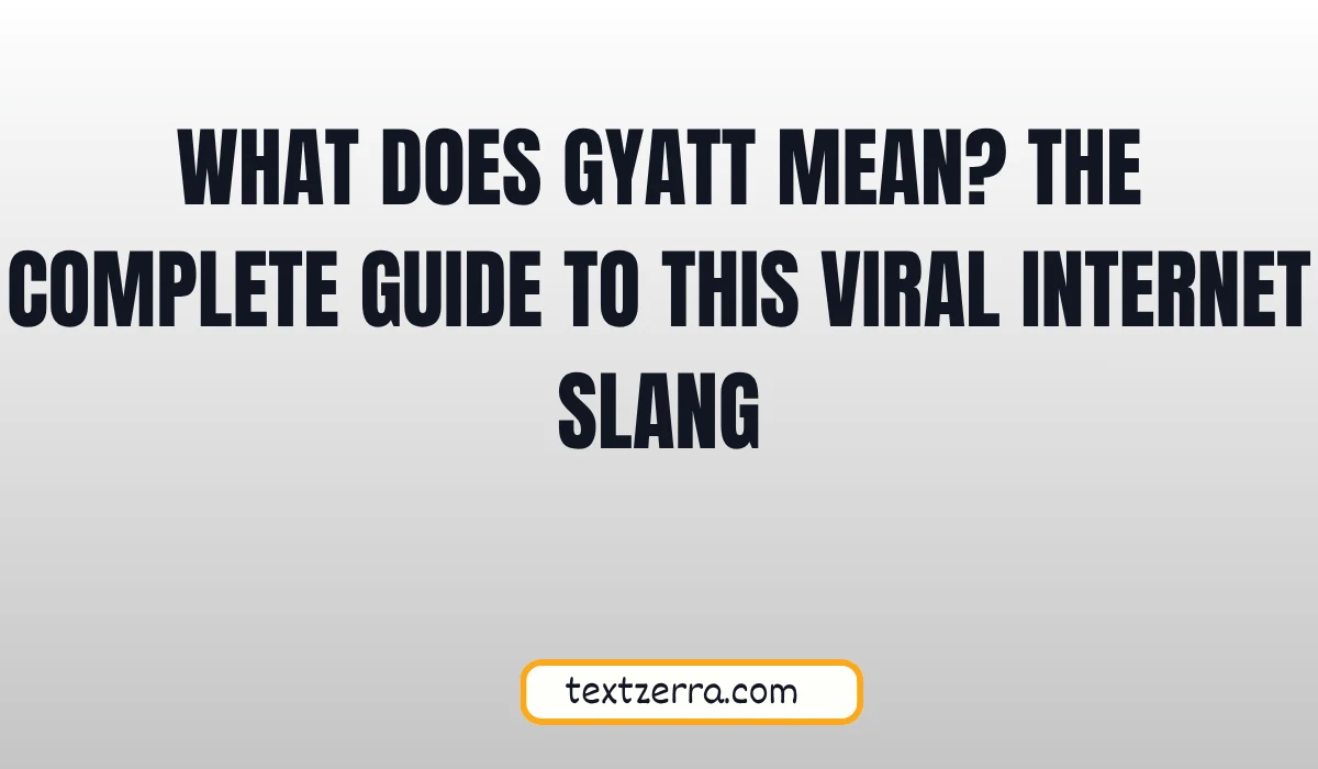what does gyatt mean