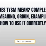 what does tysm mean