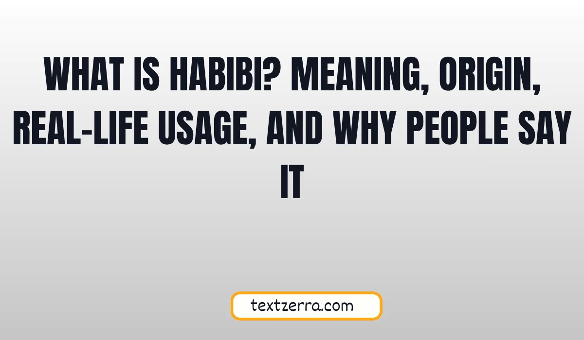 what is habibi