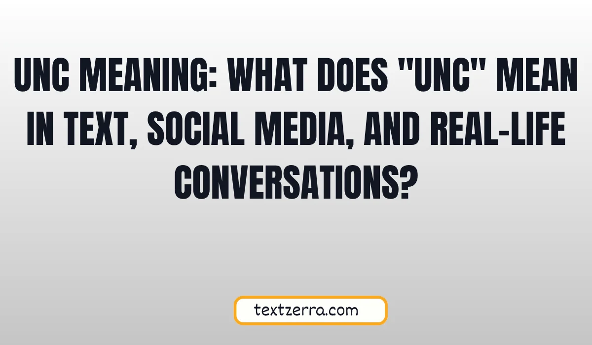 unc meaning